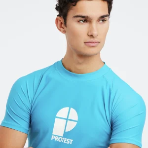 Protest Rashguard Short Sleeve “ PRTCATER In JayBlue 19