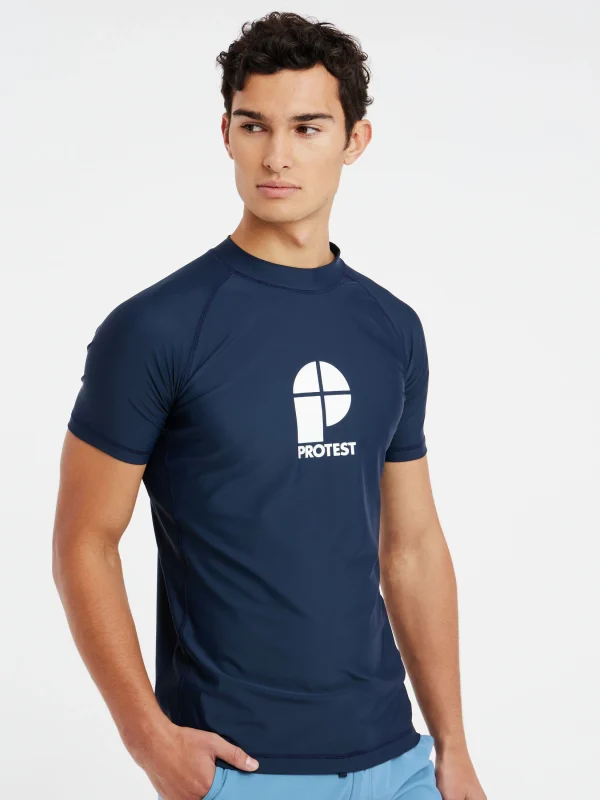 Protest Rashguard Short Sleeve “ PRTCATER In Night Skyblue 3