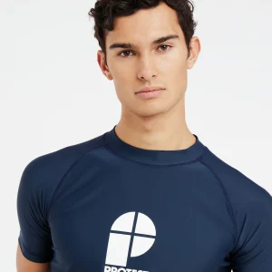 Protest Rashguard Short Sleeve “ PRTCATER In Night Skyblue 19