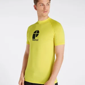 Protest Rashguard Short Sleeve “ PRTCATER In Sunshine 10