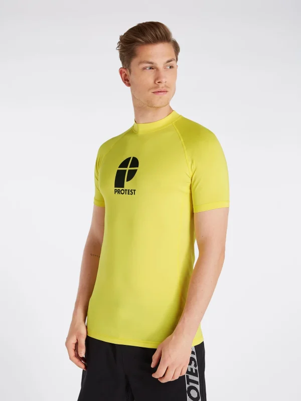 Protest Rashguard Short Sleeve “ PRTCATER In Sunshine 3