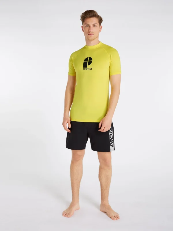 Protest Rashguard Short Sleeve “ PRTCATER In Sunshine 4