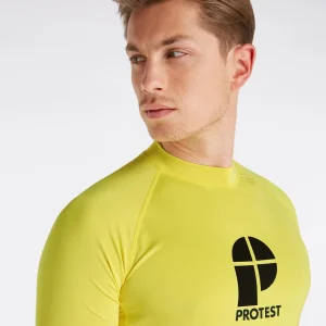 Protest Rashguard Short Sleeve “ PRTCATER In Sunshine 16