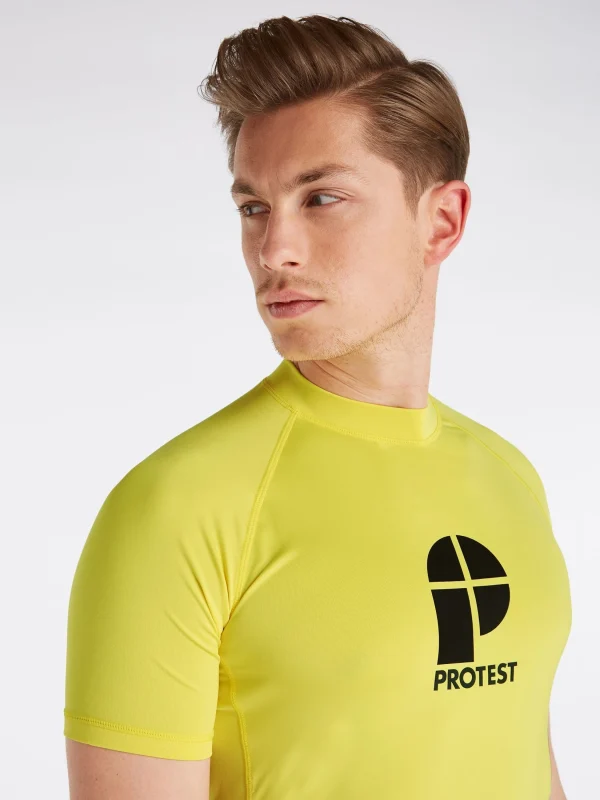 Protest Rashguard Short Sleeve “ PRTCATER In Sunshine 6