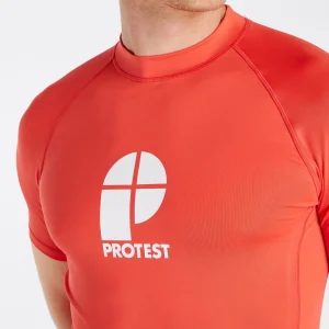 Protest Rashguard Short Sleeve “ PRTCATER In Tomato 16