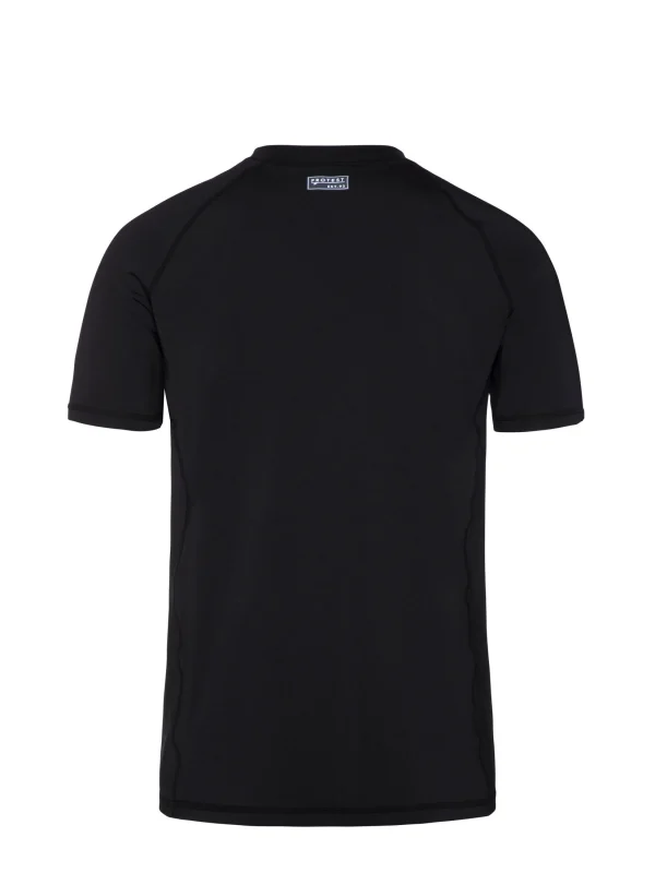Protest Rashguard Short Sleeve “ PRTCATER In True Black 5