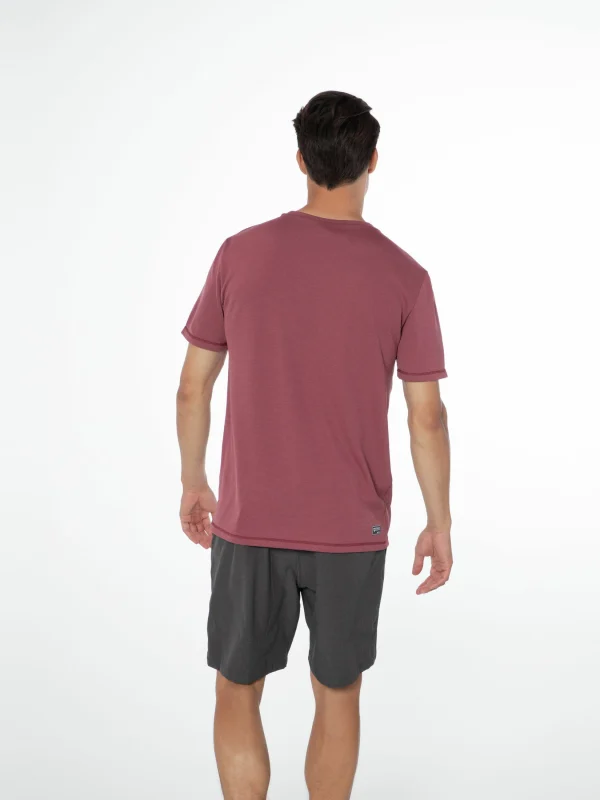 Protest Rashguard Short Sleeve “ PRTLEGUNDI In Roan Rougebordeaux 5