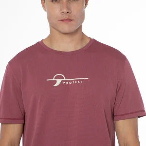 Protest Rashguard Short Sleeve “ PRTLEGUNDI In Roan Rougebordeaux 19