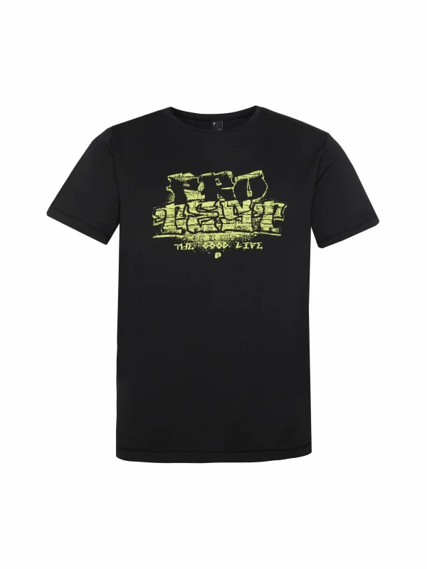 Protest Rashguard Short Sleeve “ PRTTIEU JR In True Black 1