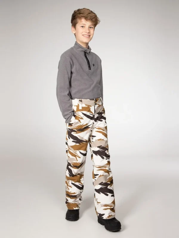 Protest Ski-/ Snowboardhose „Adrian“ In Weiß/ Hellbraun/ Beige 4
