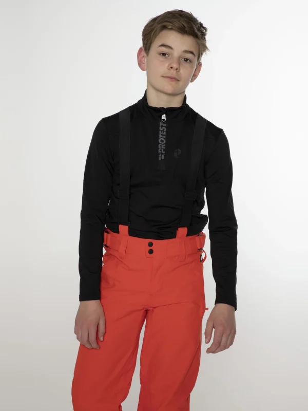 Protest Skihose “ BORK JR In Orange Fire 3
