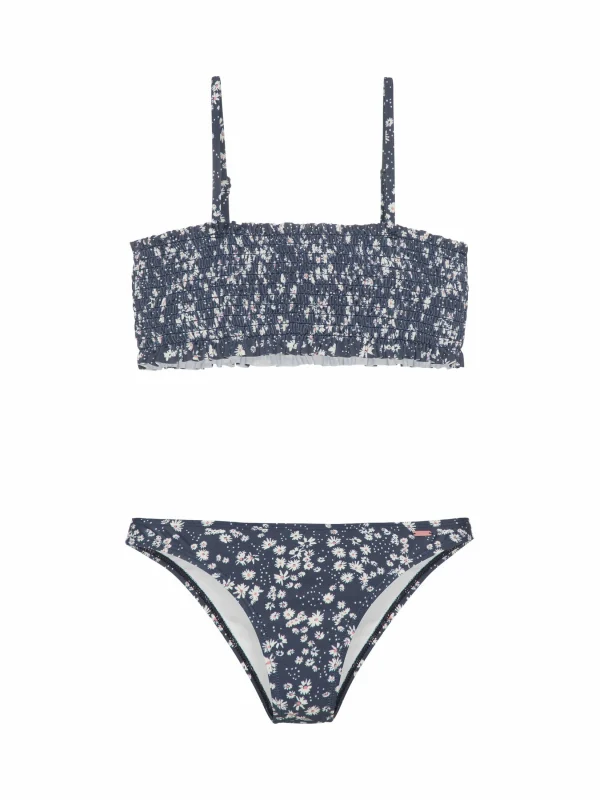 Protest Smocked Bikini “ PRTZOEY JR In Deep Seablue 1