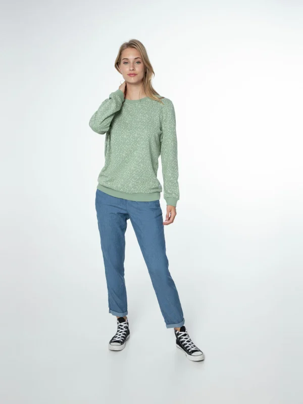 Protest Sweatshirt “ PRTXUNO In Green Baygreen 4