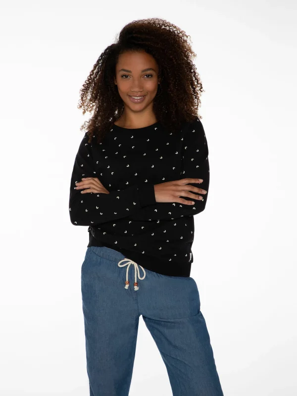 Protest Sweatshirt “ SAVORY In True Black 3