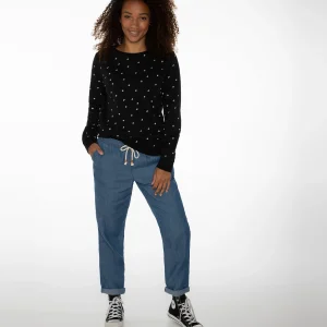 Protest Sweatshirt “ SAVORY In True Black 13