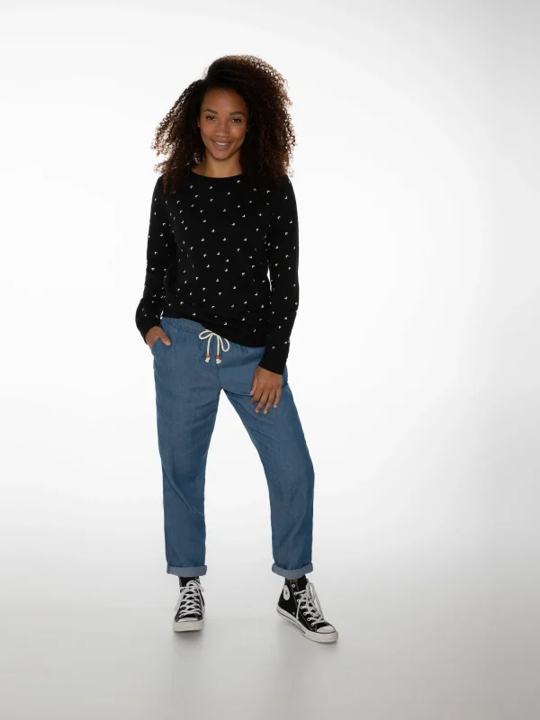Protest Sweatshirt “ SAVORY In True Black 4