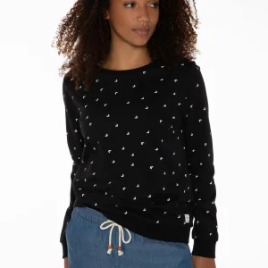 Protest Sweatshirt “ SAVORY In True Black 19