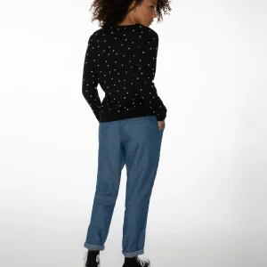 Protest Sweatshirt “ SAVORY In True Black 21
