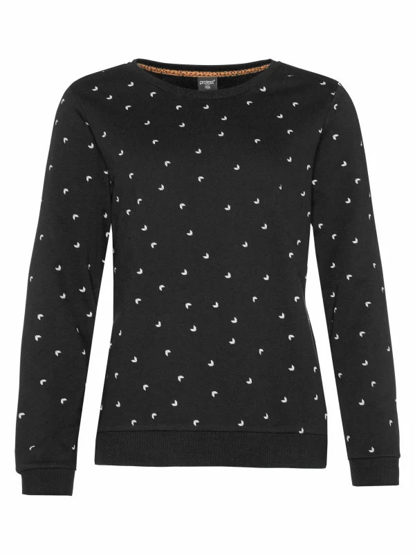 Protest Sweatshirt “ SAVORY In True Black 1