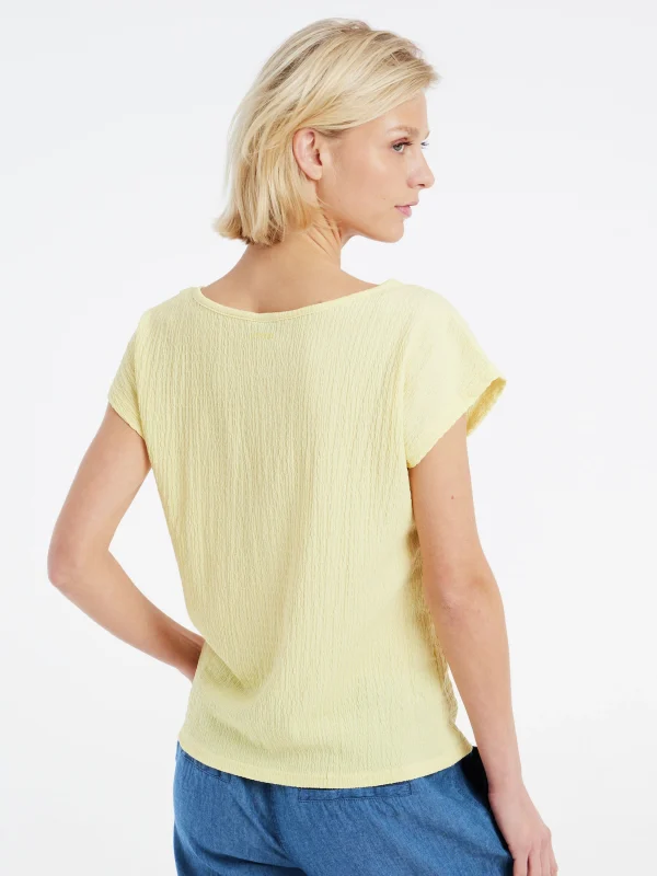 Protest T-shirt “ PRTBOREAL In MacaroonYellow 5