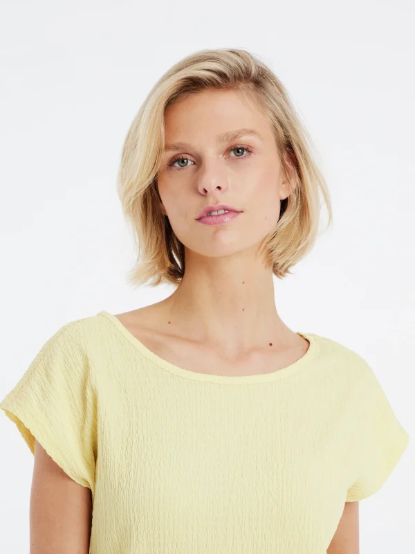 Protest T-shirt “ PRTBOREAL In MacaroonYellow 7