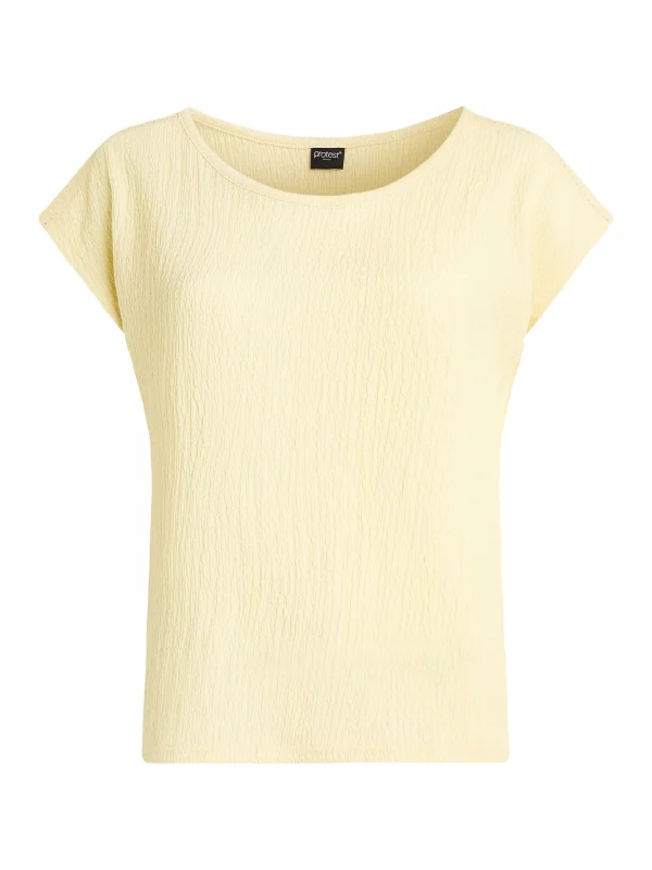 Protest T-shirt “ PRTBOREAL In MacaroonYellow 1