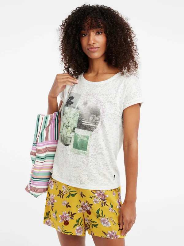 Protest T-shirt “ PRTELLES 23 In Kitoffwhite 3