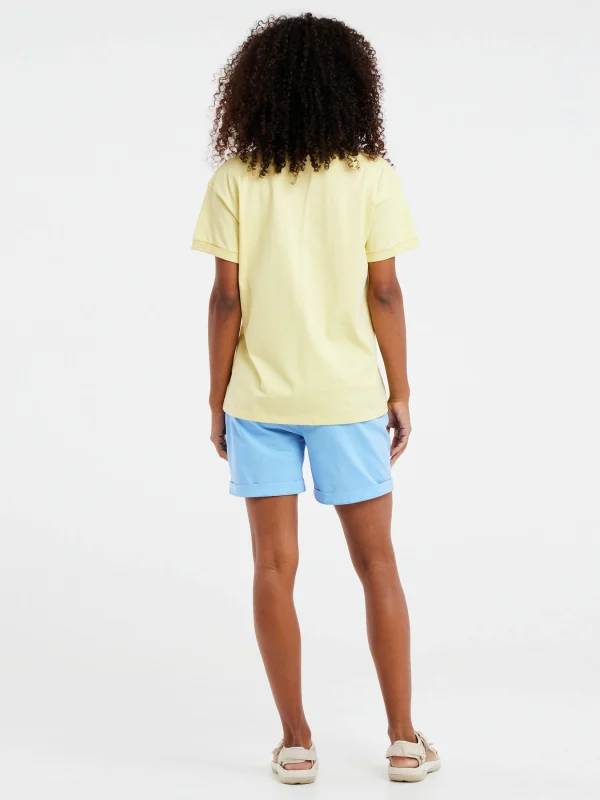 Protest T-shirt “ PRTELSAO In MacaroonYellow 8