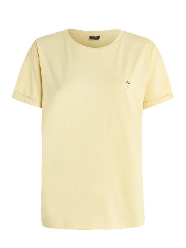 Protest T-shirt “ PRTELSAO In MacaroonYellow 1