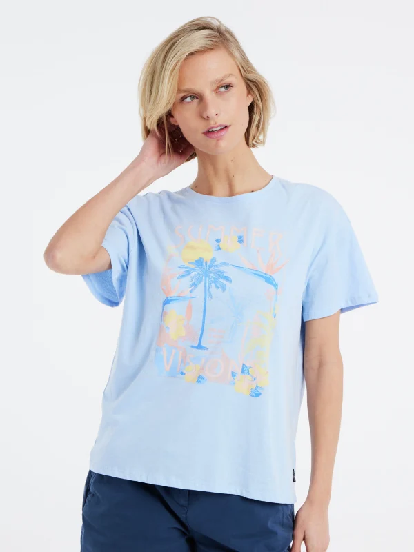 Protest T-shirt “ PRTESSE In Chambray Blue 3