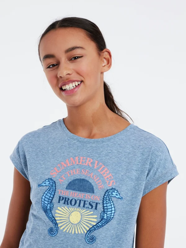 Protest T-shirt “ PRTGINGER JR In Heaven Blue 7