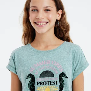 Protest T-shirt “ PRTGINGER JR In Laurelgreen 19