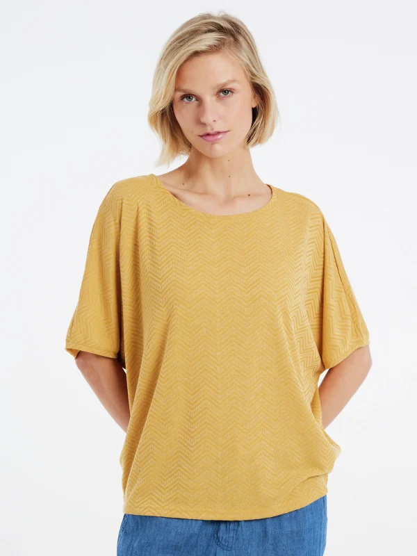 Protest T-shirt “ PRTJABA In Tumericyellow 3