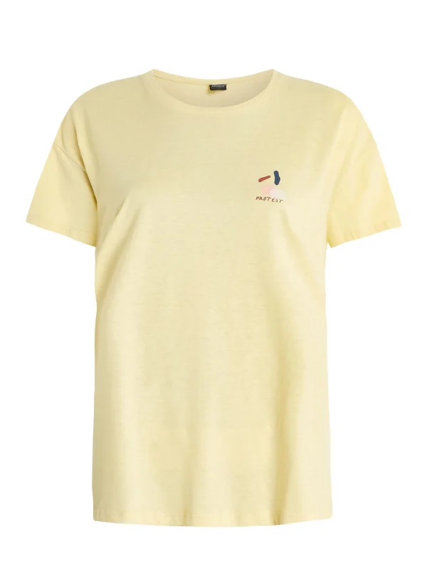Protest T-shirt “ PRTKOI In MacaroonYellow 1