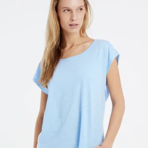 Protest T-shirt “ PRTNICE In Chambray Blue 11