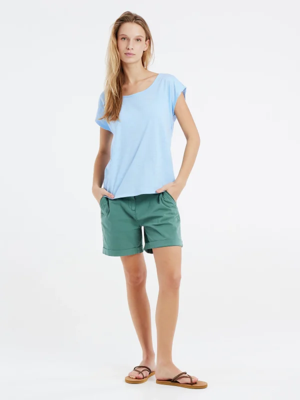 Protest T-shirt “ PRTNICE In Chambray Blue 4