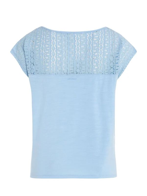 Protest T-shirt “ PRTNICE In Chambray Blue 6