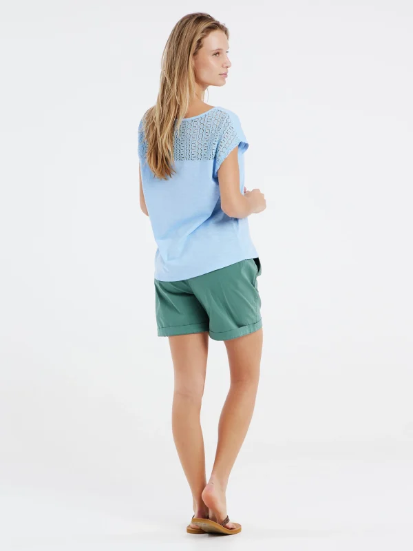 Protest T-shirt “ PRTNICE In Chambray Blue 8