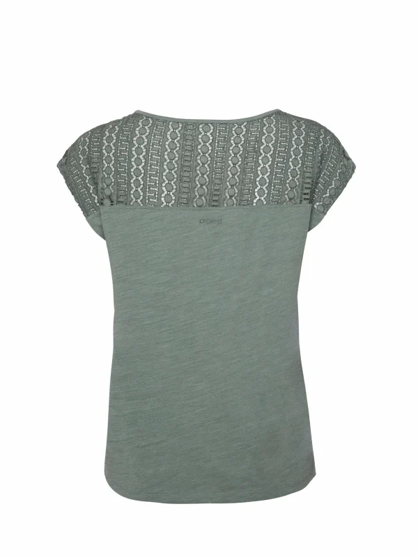 Protest T-shirt “ PRTNICE In Glass Bottlegreen 6