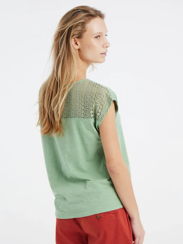 Protest T-shirt “ PRTNICE In Green Baygreen 5